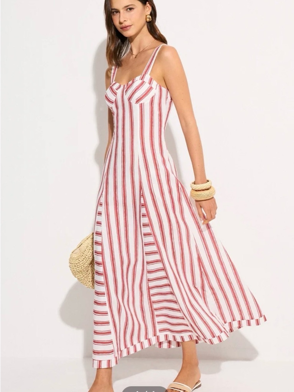 Commense  Striped Maxi Dress
